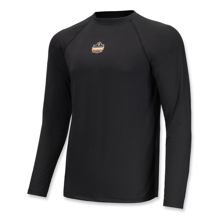 ergodyne N-Ferno 6436 Long Sleeve Lightweight Base Layer Shirt, 3X-Large, Black (EGO40237)
