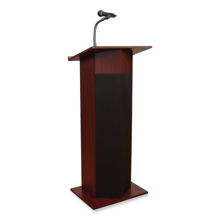 Oklahoma Sound Power Plus Lectern, 22 x 17 x 46, Mahogany (NPS111PLSMY)