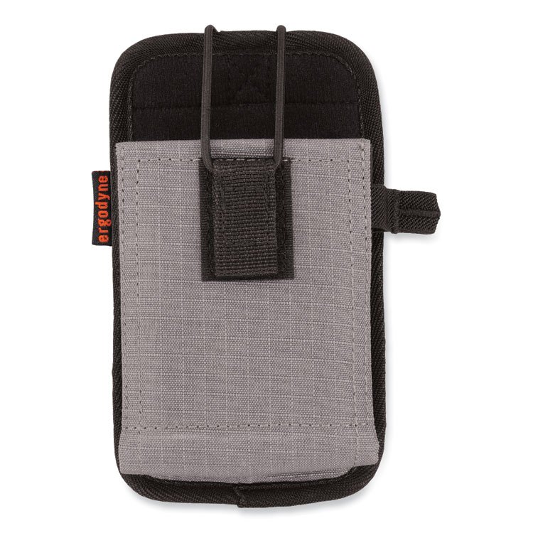 ergodyne Squids 5544 Phone Style Scanner Holster with Belt Clip and Loops, 1 Compartment, 3.75 x 1.25 x 6.5, Gray (EGO19187)