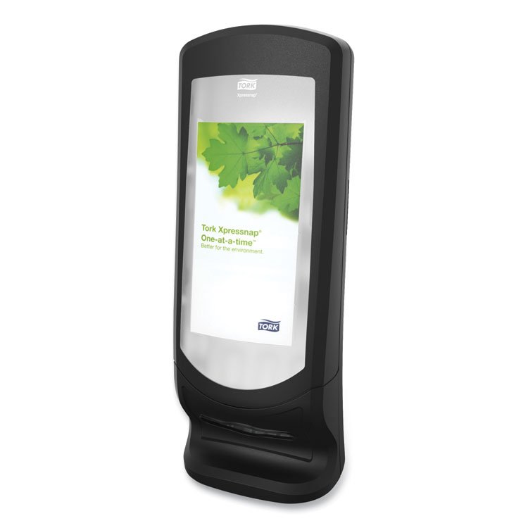 Tork Xpressnap Stand Napkin Dispenser, 9.25 x 9.25 x 24.5, Black (TRK6332000)