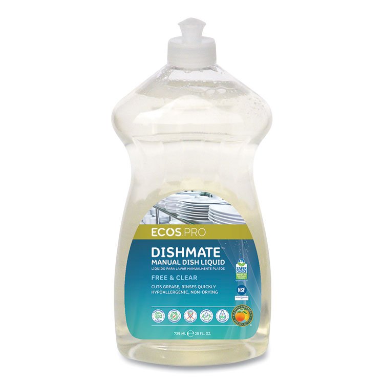 ECOS PRO Dishmate Manual Dish Liquid, 25 oz Bottle (EOPPL97216EA)