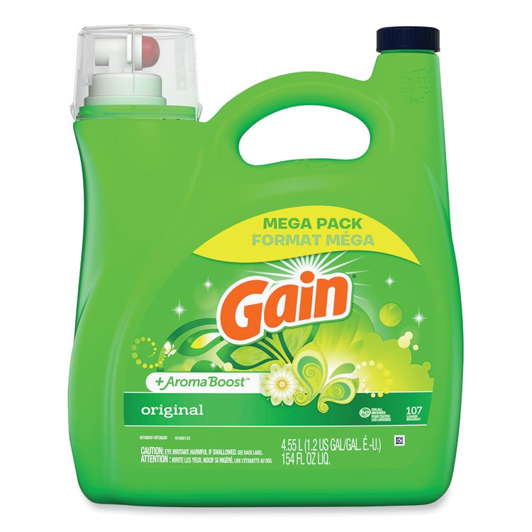 Gain Liquid Laundry Detergent, Original Scent, 154 oz Bottle (PGC77273)