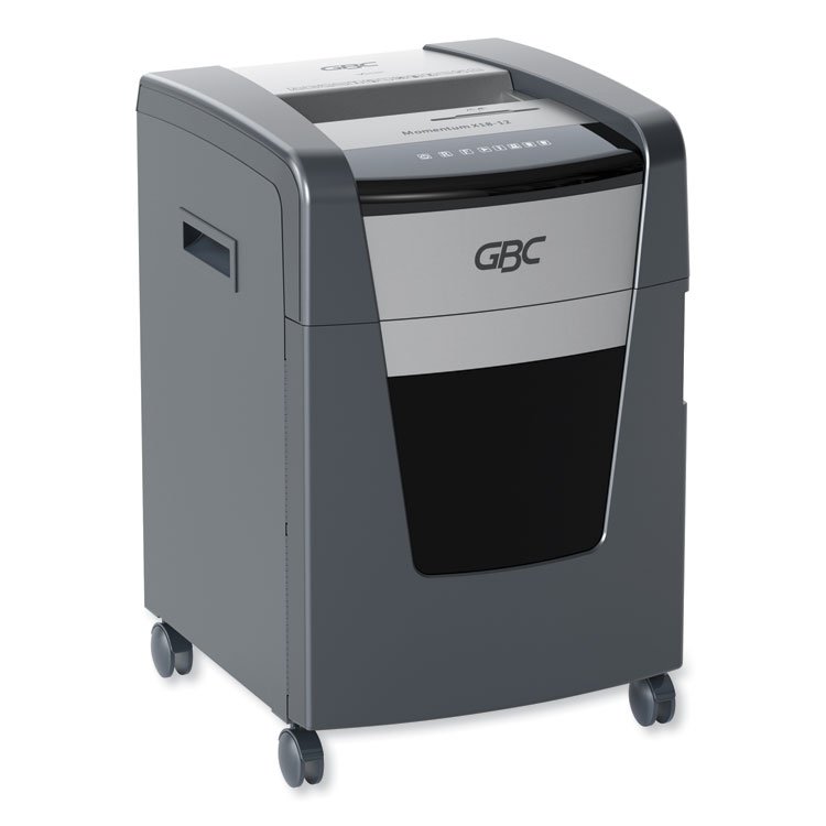 GBC Momentum X18-12 Micro-Cut P-4 Anti-Jam Shredder, 18 Manual Sheet Capacity (GBCWSM177002)