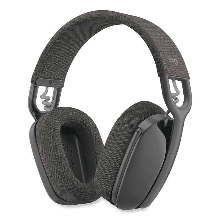 Logitech Zone Vibe Wireless Binaural Over The Head Headset, Graphite (LOG981001198)