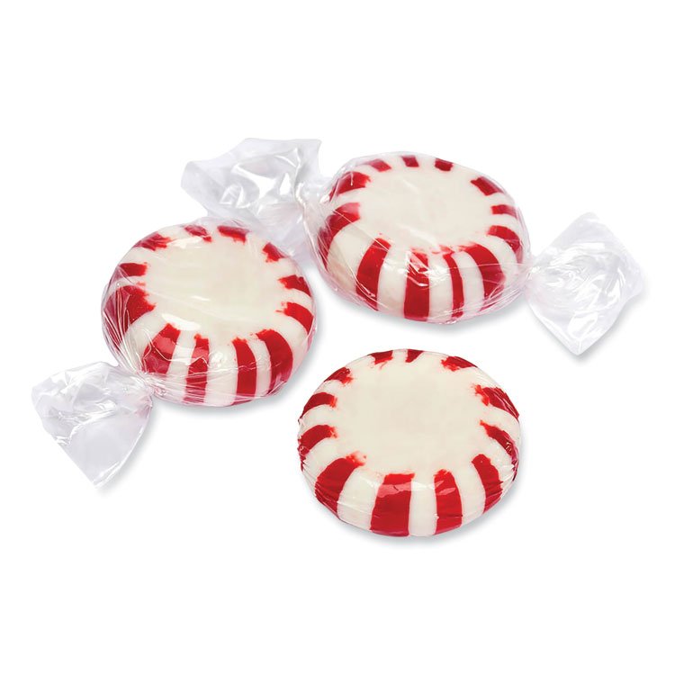Office Snax Candy Assortments, Starlight Peppermint Candy, 1 lb Bag (OFX00670)