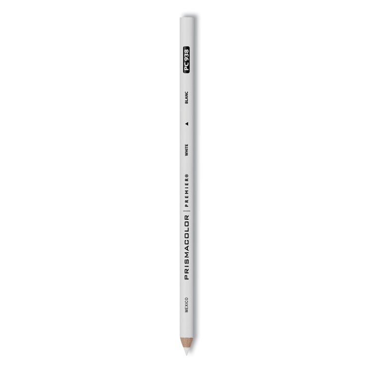 Prismacolor Premier Colored Pencil, 3 mm, 2B, White Lead, White Barrel, Dozen (SAN3365)