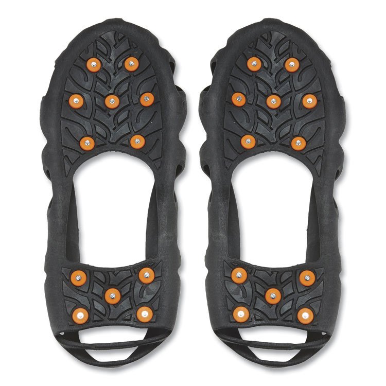 ergodyne Trex 6304 One-Piece Step-In Full Coverage Ice Cleats, Large, Black, Pair (EGO16784)