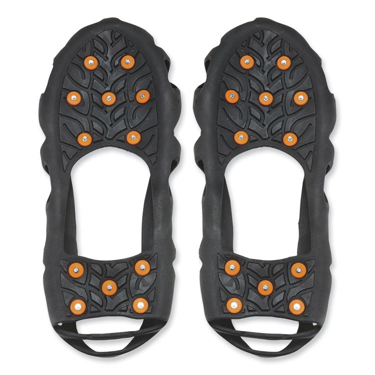 ergodyne Trex 6304 One-Piece Step-In Full Coverage Ice Cleats, Small, Black, Pair (EGO16782)