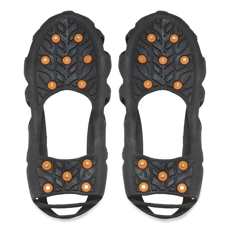 ergodyne Trex 6304 One-Piece Step-In Full Coverage Ice Cleats, Medium, Black, Pair (EGO16783)