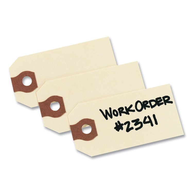 Avery Unstrung Shipping Tags, 11.5 pt Stock, 2.75 x 1.38, Manila, 1,000/Box (AVE12301)