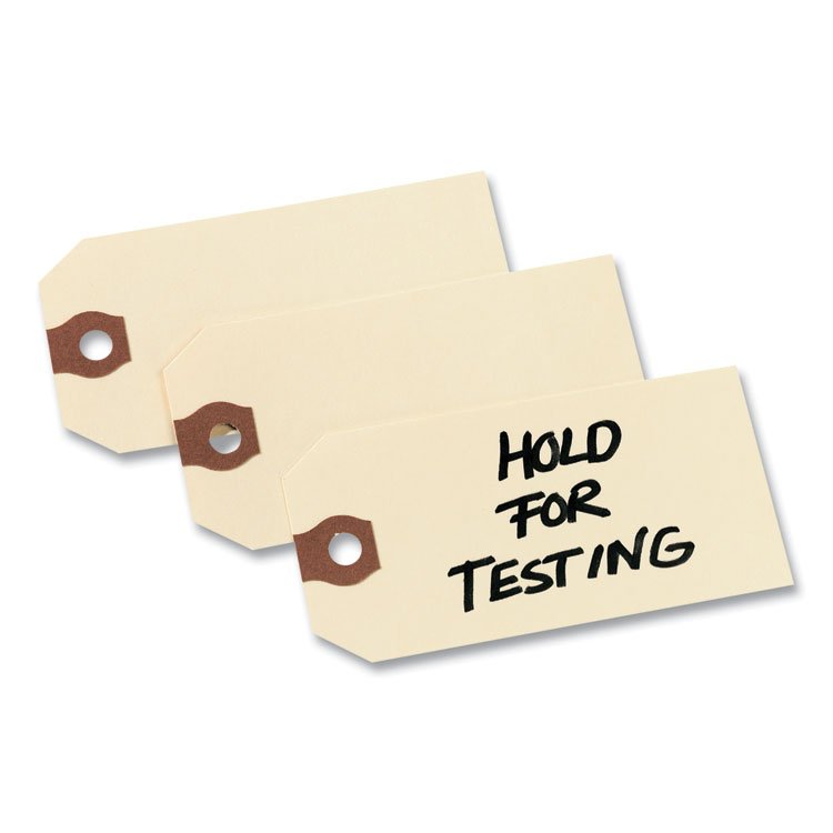Avery Unstrung Shipping Tags, 11.5 pt Stock 3.75 x 1.88, Manila, 1,000/Box (AVE12303)
