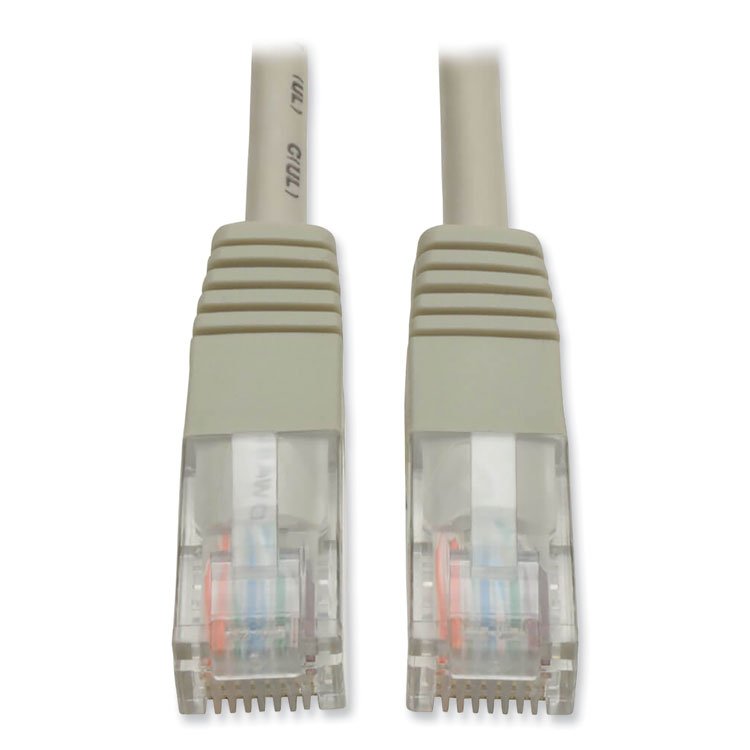Tripp Lite by Eaton CAT5e 350 MHz Molded Patch Cable, 100 ft, Gray (TRPN002100GY)