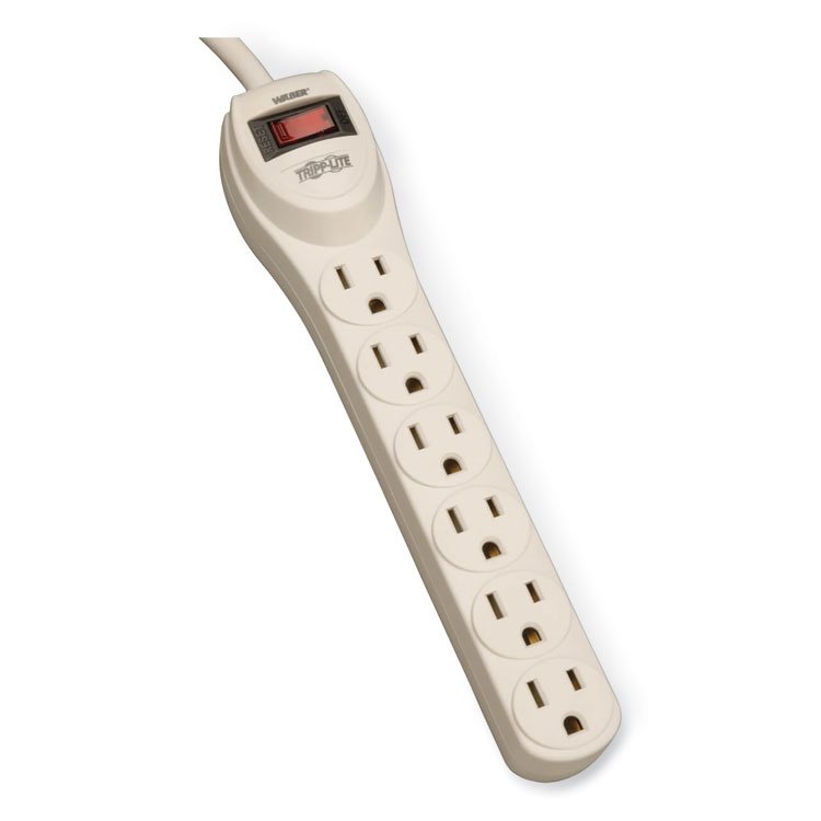 Tripp Lite by Eaton Waber-by-Tripp Lite Industrial Power Strip, 6 Outlets, 4 ft Cord, Gray (TRPPS6)