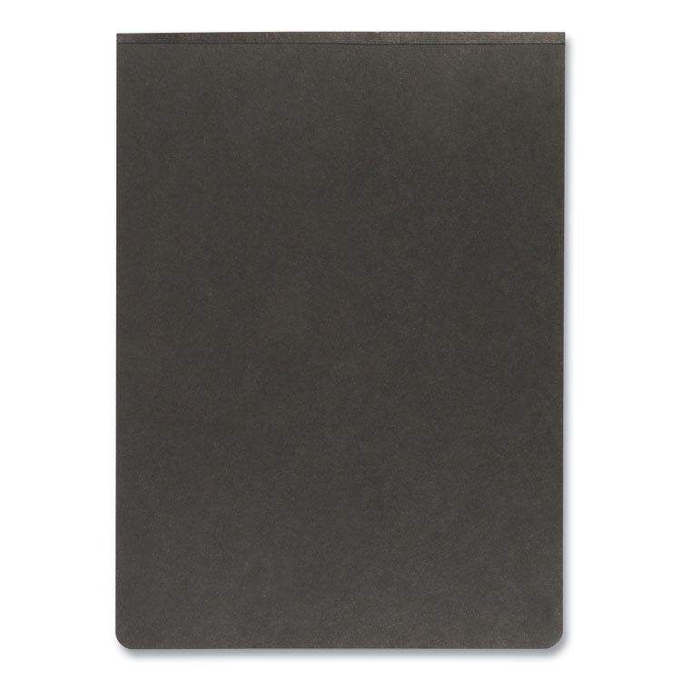 Oxford Pressboard Report Cover with Reinforced Top Hinge, Two-Prong Metal Fastener, 2" Capacity, 8.5 x 11, Black/Black (OXF71306)