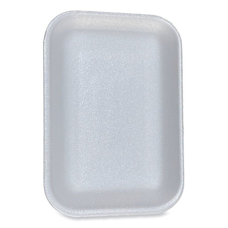 GEN Meat Trays, #2, 8.5 x 6.03 x 1.11, White, Foam, 500/Carton (GEN2WH)