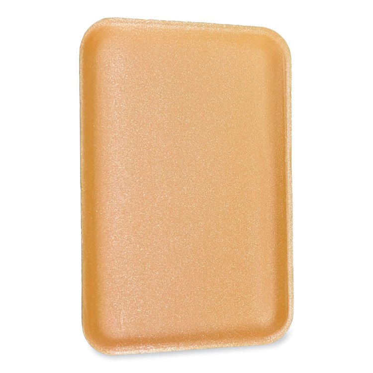 GEN Meat Trays, 13.81 x 9.25 x 2.7, Yellow, Foam, 100/Carton (GEN1014YEL)