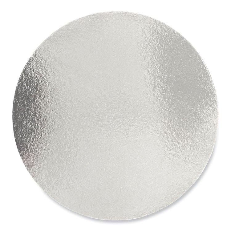 Boardwalk Round Aluminum To-Go Container Lids, Flat Lid, 9" Diameter, Silver, Paper, 500/Carton (BWKROUND9FLID)