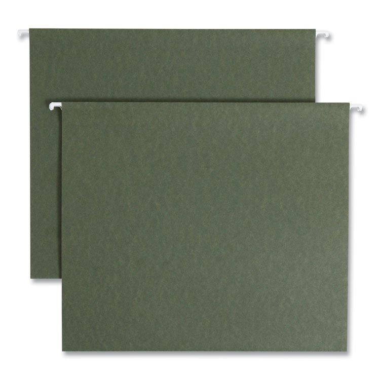 Smead Box Bottom Hanging File Folders, 2" Capacity, Letter Size, Standard Green, 25/Box (SMD64259)
