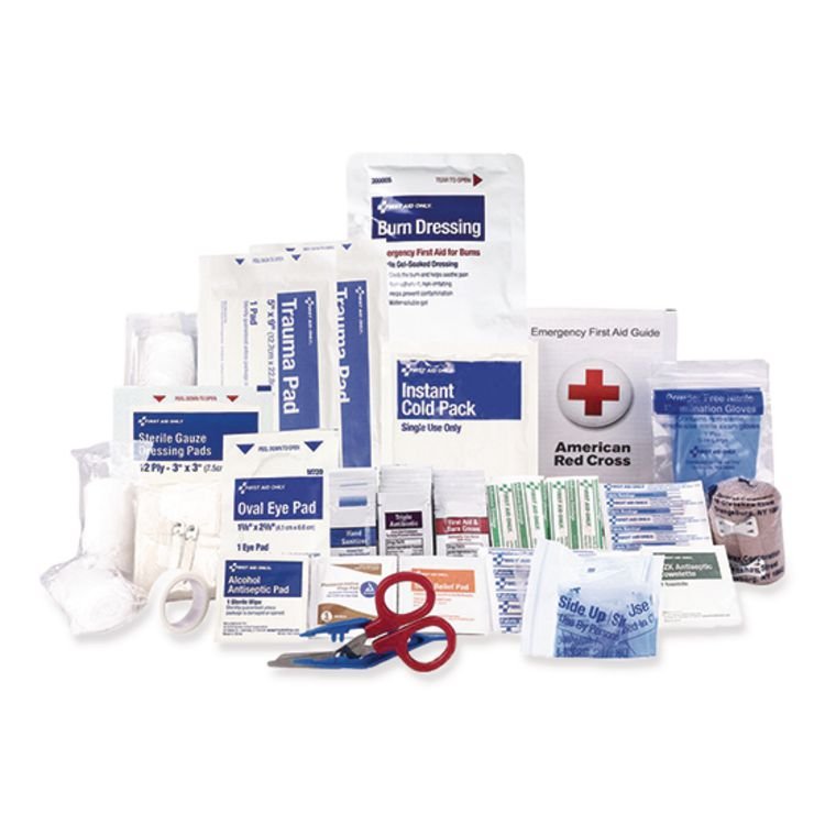 First Aid Only 50 Person ANSI A Refill Kit, ANSI 2021 Compliant, 184 Pieces (FAO91360)