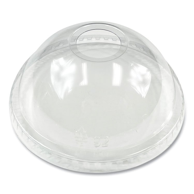 Boardwalk PET Cold Cup Dome Lids, Fits 9 oz to 12 oz Cold Cups, Plastic, Clear, 100/Pack (BWKPET912DOMEPK)