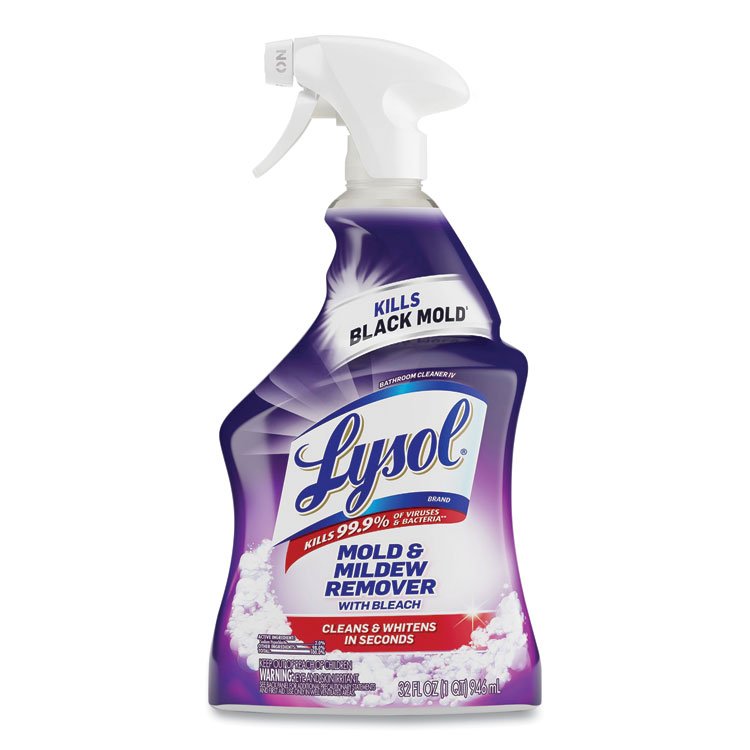 LYSOL Brand Mold and Mildew Remover with Bleach, Ready to Use, 32 oz Spray Bottle (RAC78915EA)