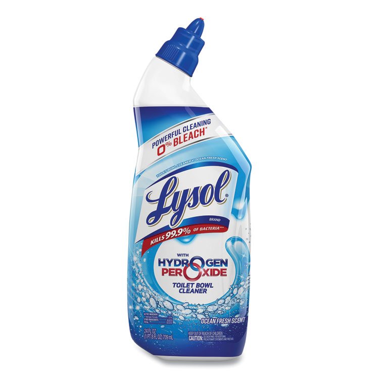 LYSOL Brand Toilet Bowl Cleaner with Hydrogen Peroxide, Ocean Fresh Scent, 24 oz (RAC98011EA)