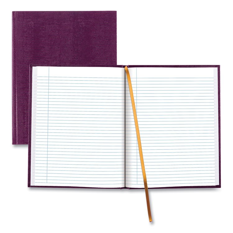 Blueline Executive Notebook with Ribbon Bookmark, 1-Subject, Medium/College Rule, Grape Cover, (75) 10.75 x 8.5 Sheets (REDA1095)