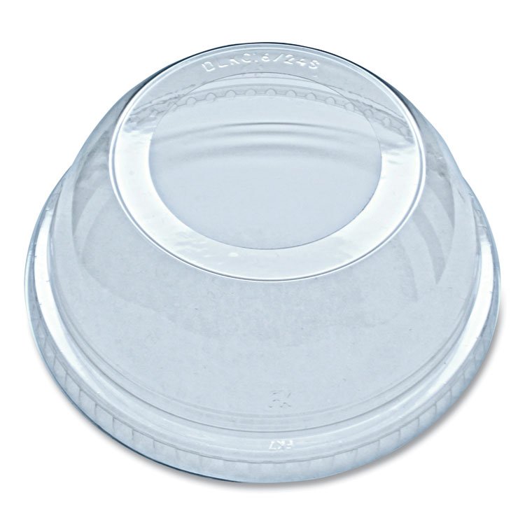 Fabri-Kal Greenware Cold Drink Lids, Dome, Fits 16 oz to 24 oz Cold Cups, Plastic, Clear, 1,000/Carton (FABDLKC1624S)