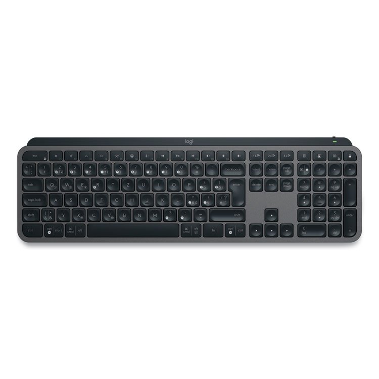 Logitech MX Keys S Keyboard, 108 Keys, Black (LOG920011406)