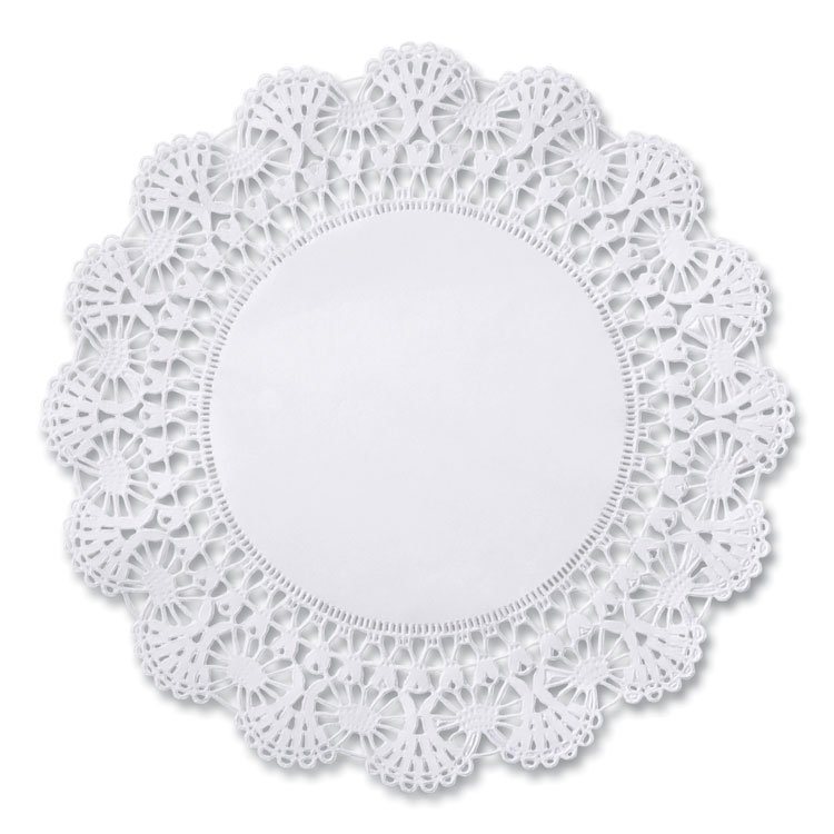 Hoffmaster Cambridge Lace Doilies, Round, 6", White, 1,000/Carton (HFM500235)