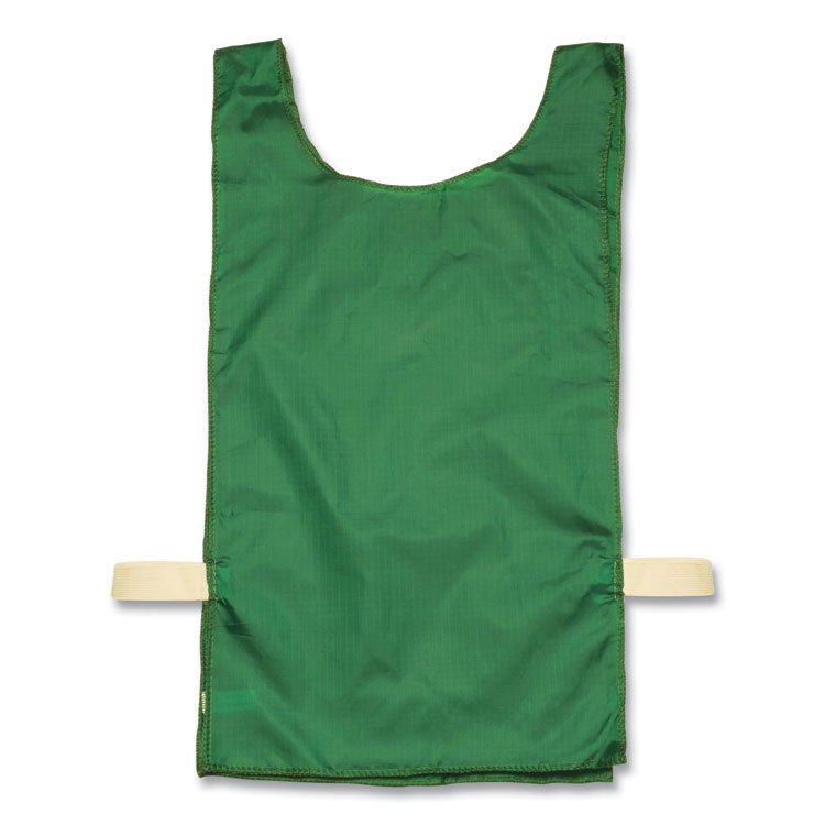 Champion Sports Heavyweight Pinnies, Nylon, One Size, Green, 1/Dozen (CSINP1GN)