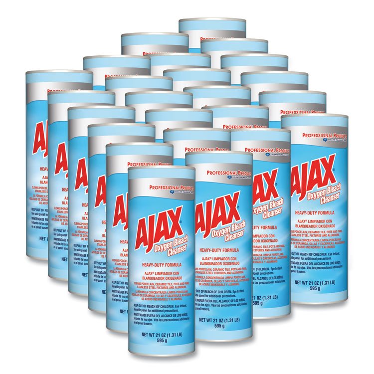 Ajax Oxygen Bleach Powder Cleanser, 21oz Can, 24/Carton (CPC14278CT)
