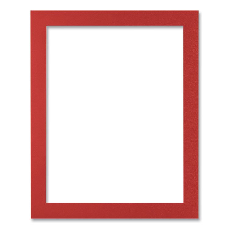 deflecto Self-Adhesive Sign Holders, 8.5 x 11 Insert, Clear with Red Border Frame, 2/Pack (DEF68776R)