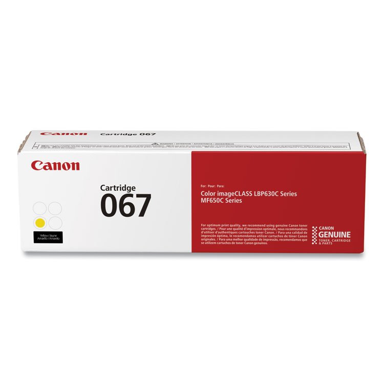 Canon 5099C001 (067) Toner, 1,250 Page-Yield, Yellow (CNM5099C001)