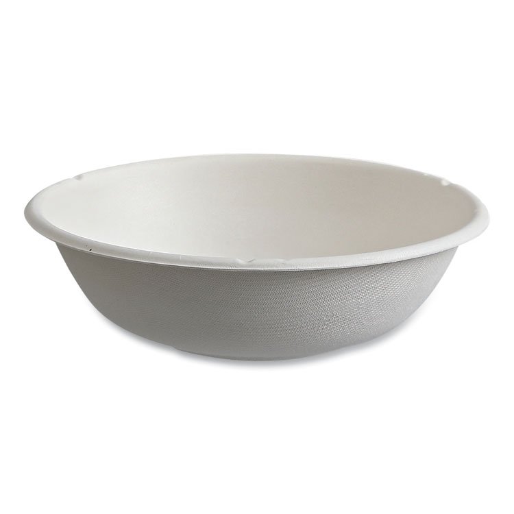 Eco-Products Vanguard Renewable and Compostable Sugarcane Bowls, 16 oz, White, 800/Carton (ECOEPBL16CNFA)
