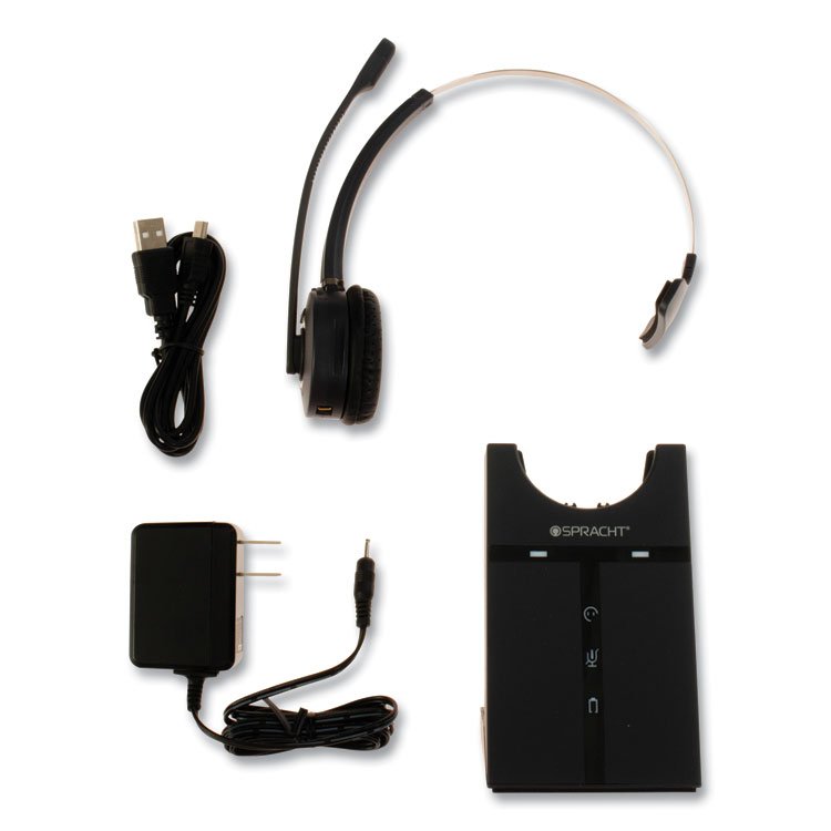 Spracht ZuM Maestro USB Monaural Over The Head Headset, Black (SPTHS3010)