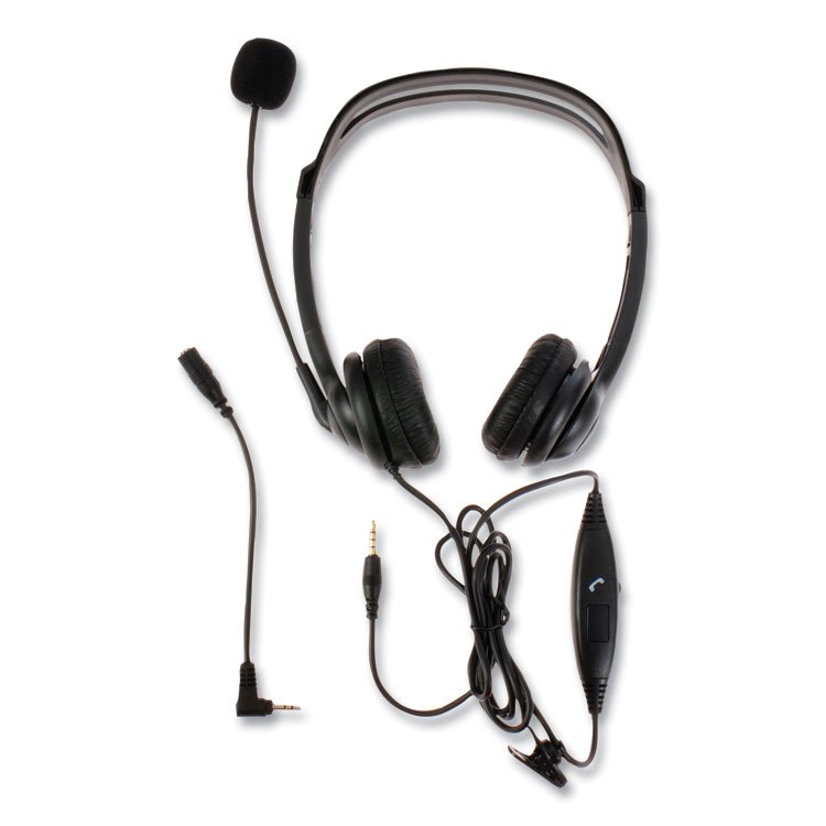 Spracht ZuM ZuM350B Binaural Over The Head Headset, Black (SPTZUM350B)