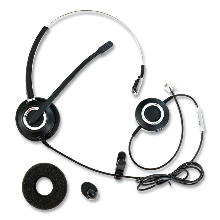Spracht ZuM ZuMRJ9M Monaural Over The Head Headset, Black (SPTZUMRJ9M)