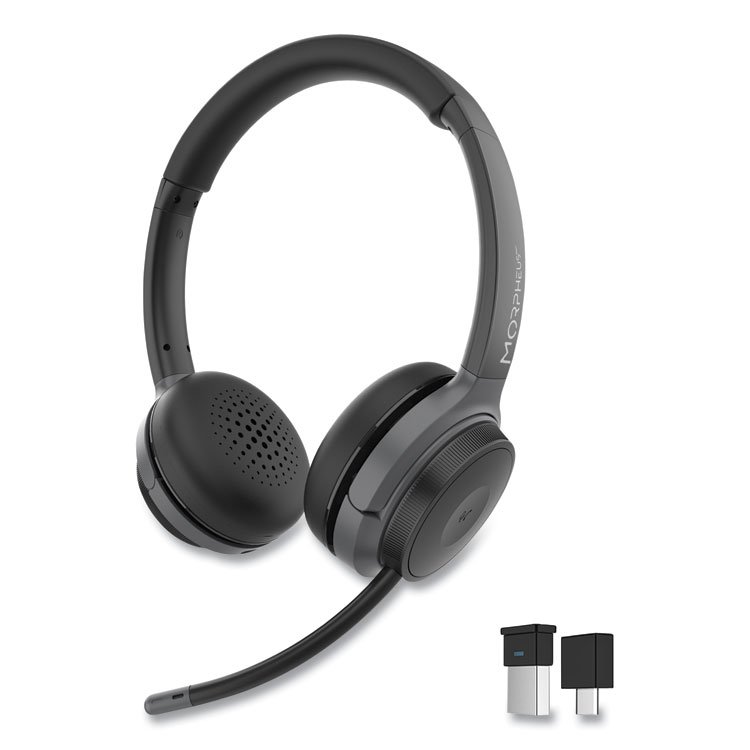 Morpheus 360 HS6500SBT Advantage Wireless Stereo Headset with Detachable Boom Microphone (MHSHS6500SBT)