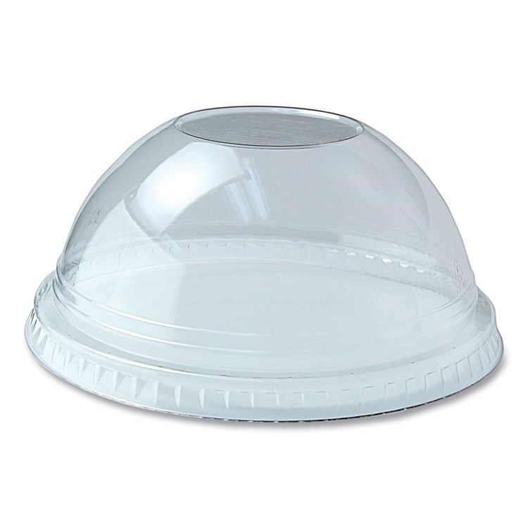 Fabri-Kal Kal-Clear/Nexclear Drink Cup Lids, Dome Lid with 1" Hole, Fits 5 oz to 24 oz Cold Cups, Plastic, Clear, 1,000/Carton (FABDLKC1624)