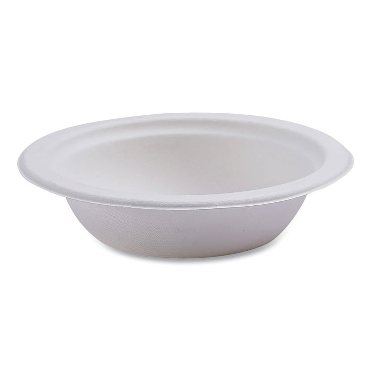 Eco-Products Vanguard Renewable and Compostable Sugarcane Bowls, 12 oz, White, 1,000/Carton (ECOEPBL12NFA)