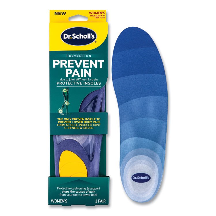 Dr. Scholl's Prevent Pain Protective Insoles for Women, Women's Size 6 to 10, Purple (DSC00329)