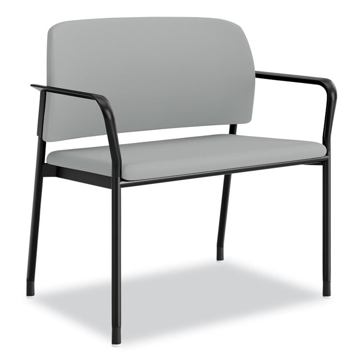 HON Accommodate Series Bariatric Chair with Arms, 33.5" x 21.5" x 32.5", Flint Seat, Flint Back, Charblack Legs (HONSB50FESX39CB)