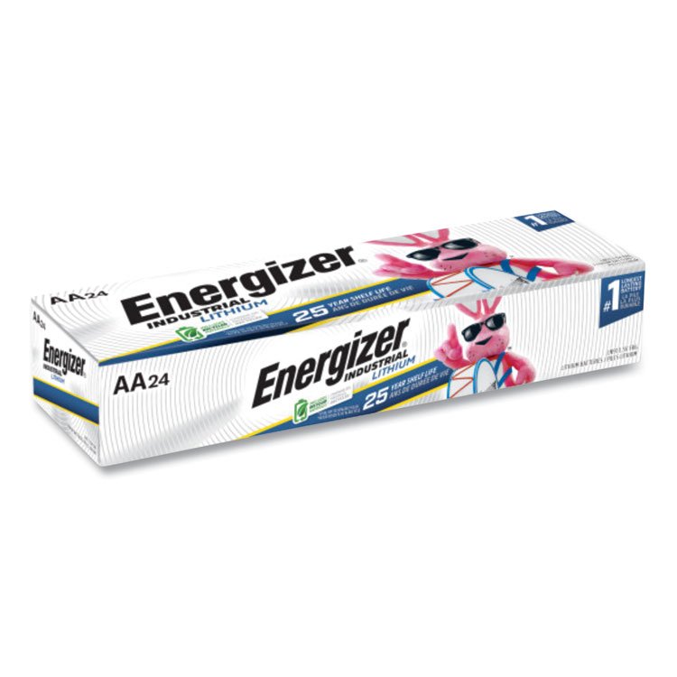 Energizer Industrial Lithium AA Battery, 1.5 V, 24/Box (EVELN91BX)