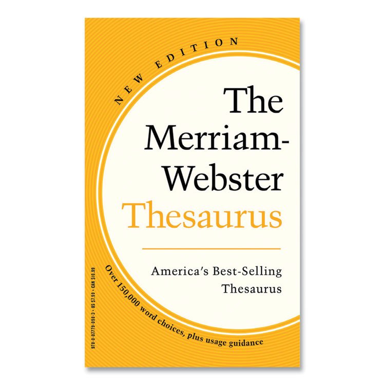 Merriam Webster Merriam-Webster Thesaurus, Paperback, 832 Pages (MER0983)