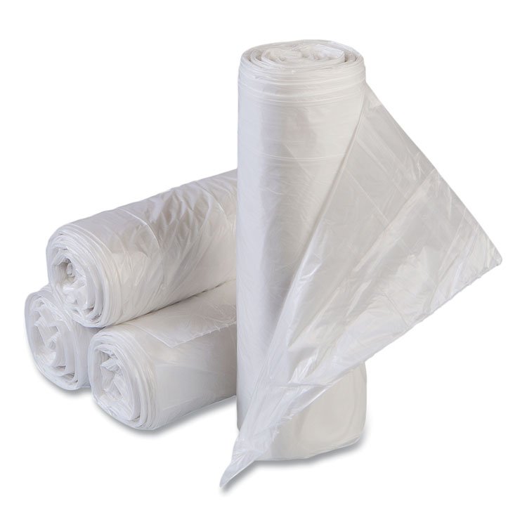 Inteplast Group High-Density Commercial Can Liner Value Pack, 30 gal, 11 mic, 30" x 36", Clear, Interleaved Roll, 25 Bags/Roll, 20 Rolls/CT (IBSVALH3037N13)