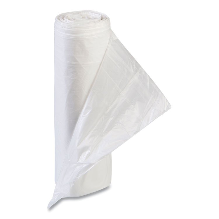Inteplast Group High-Density Commercial Can Liner Value Pack, 55 gal, 11 mic, 36" x 58", Clear, Interleaved Roll, 25 Bags/Roll, 8 Rolls/CT (IBSVALH3660N12)