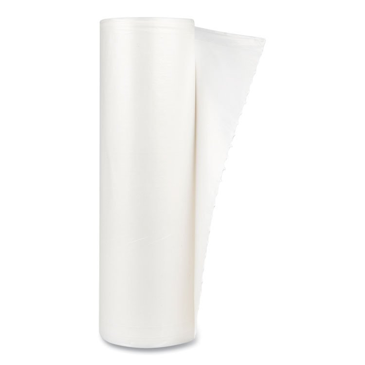 Inteplast Group High-Density Commercial Can Liner Value Pack, 45 gal, 11 mic, 40" x 46", Clear, Interleaved Roll, 25 Bags/Roll, 10 Rolls/CT (IBSVALH4048N12)