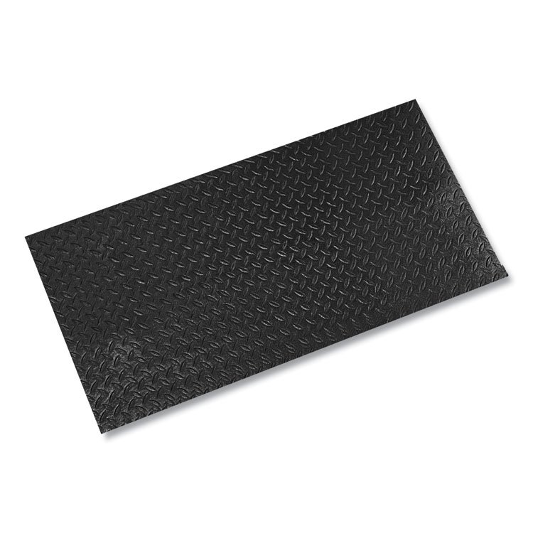 Crown Tuff-Spun Foot-Lover Diamond Surface Mat, Rectangular, 24 x 36, Black (CWNFL2436KD)