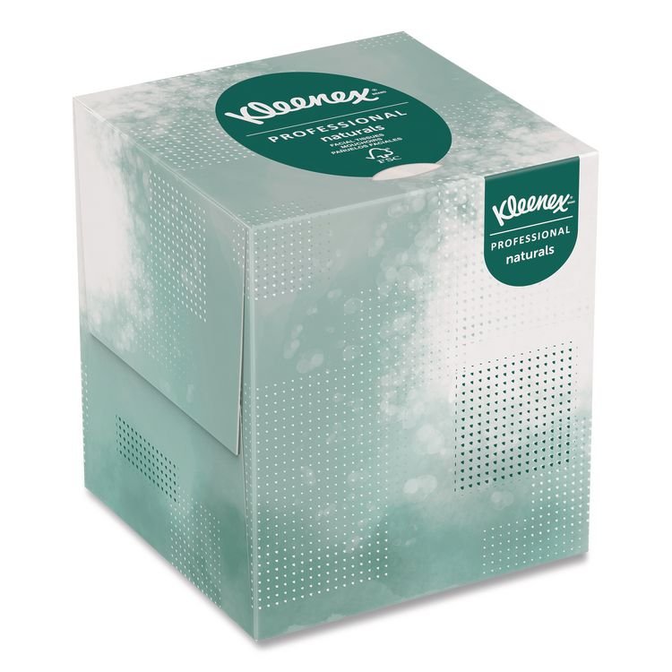 Kleenex Naturals Facial Tissue, 2-Ply, White, 90 Sheets/Box (KCC21272BX)